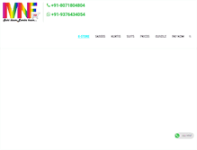 Tablet Screenshot of maanarayanifashion.com